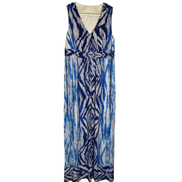 Chico's Blue Haze Bonnie Maxi Dress #570046072 Vanity Size 1/US Medium - Picture 2 of 12